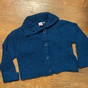 🛍️4/$20🛍️ Blue Wool Blend Asymmetrical Chunky Sweater